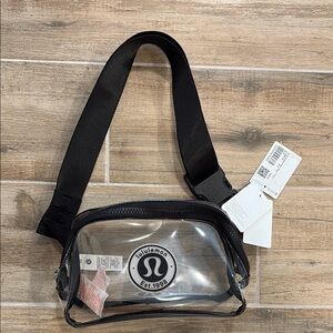 lululemon athletica Black Clear Crossbody Bag